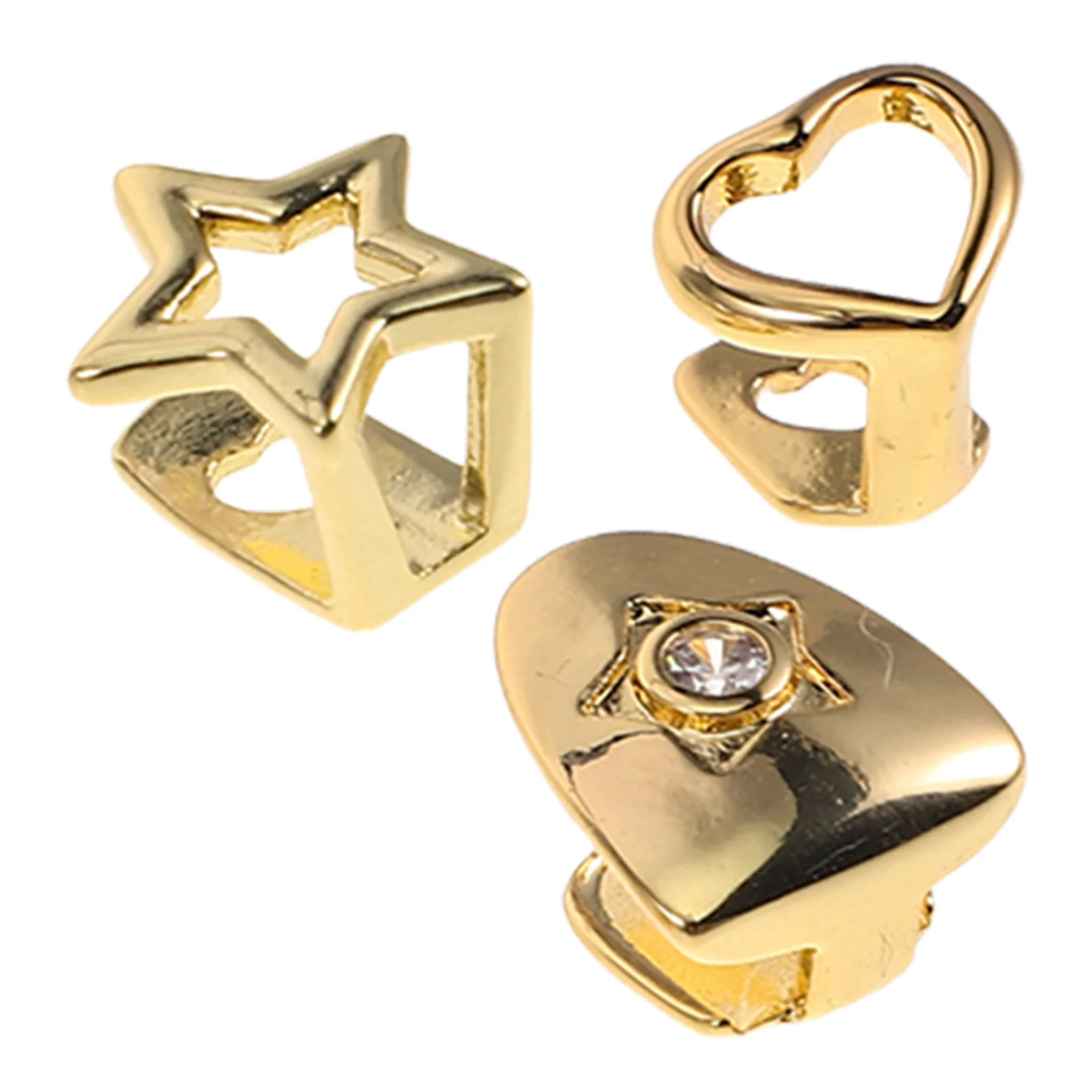 3 قطعة الذهب الهيب هوب الأسنان الشوايات قبعات الجوف مجوهرات على شكل قلب الشرير الفم شواء للحزب تأثيري اكسسوارات الرجال النساء