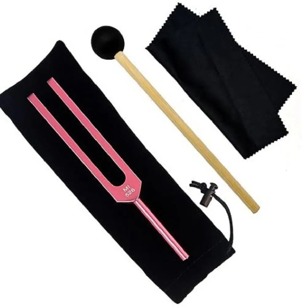 528Hz Tuning Fork Set Reliever Stress Portable Bio-Acoustic Tuning Fork with Storage Bag Professional