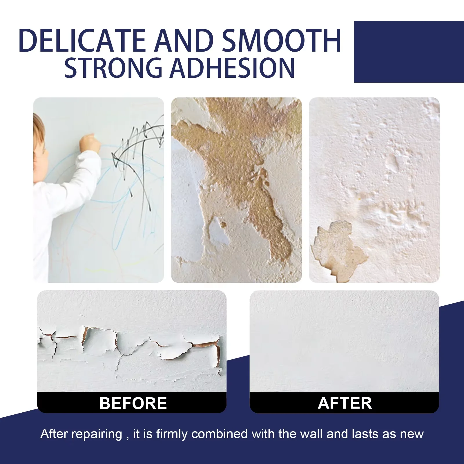 Wall Repair Cream Mold Remover Floor Crack Repair Beautiful Sealant Paint Valid Mouldproof Quick-Drying Patch Wall Mending Agent