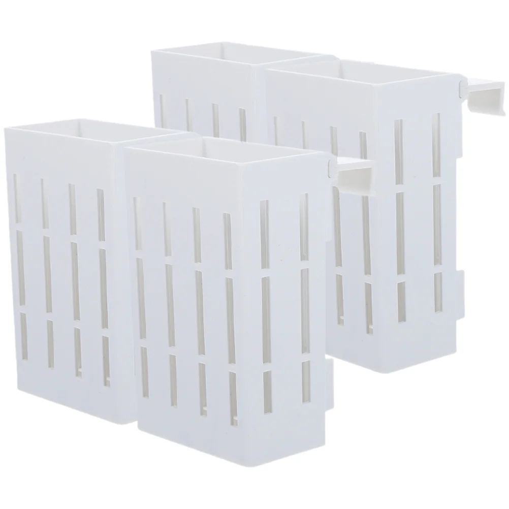 

4Pcs Aquatic Plant Holders Premium Plastic Aquarium Plant Pots with Drainage Holes for Healthy Root Growth Fish Tank Decor