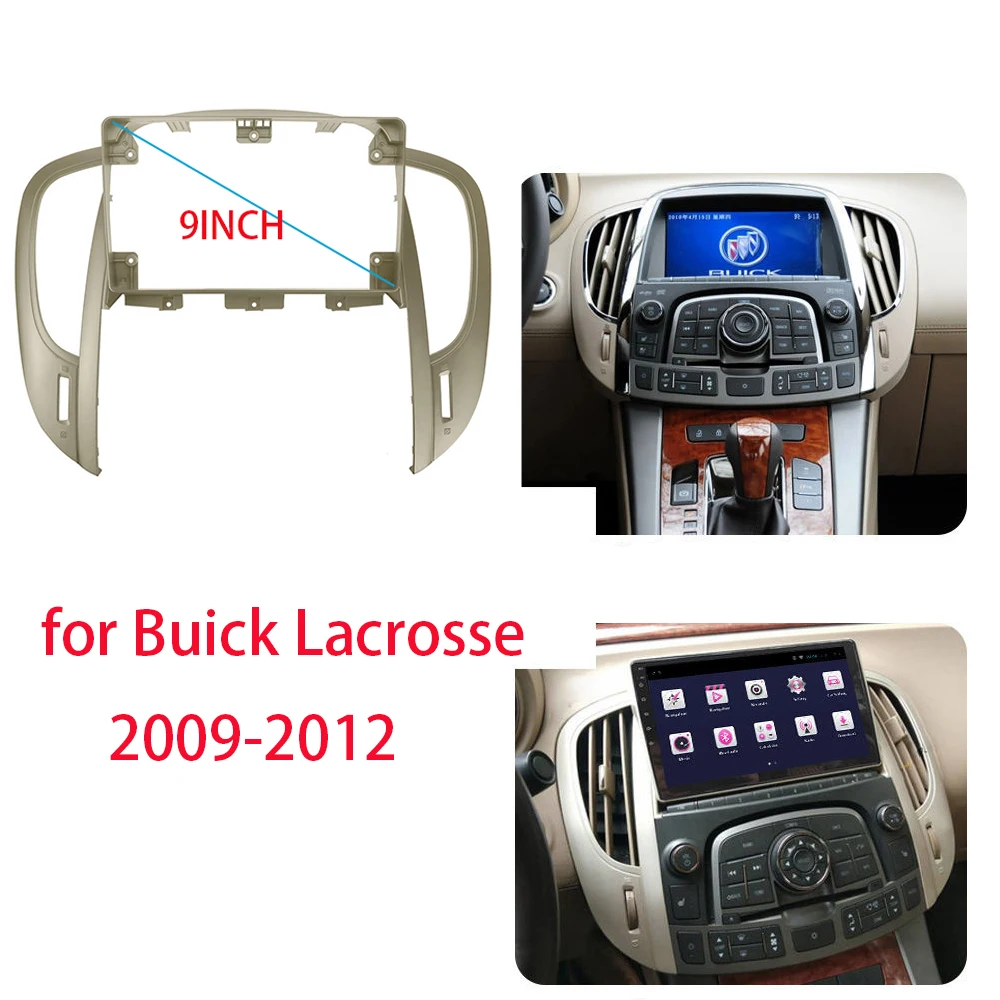 

9-дюймовая рамка для установки автомобильного радиоприемника Android для Buick Lacrosse 2009-2012, комплект пластиковой рамы