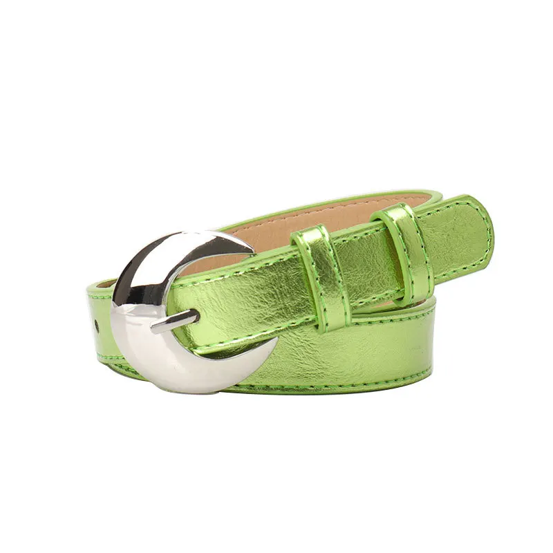Damengürtel, Modetrend, Persönlichkeitsdesign, vielseitiger Jeansgürtel, Hip Hop, Mädchen, Rose, Rot, Pu, Silber, Schnalle, Bund – Detail 9