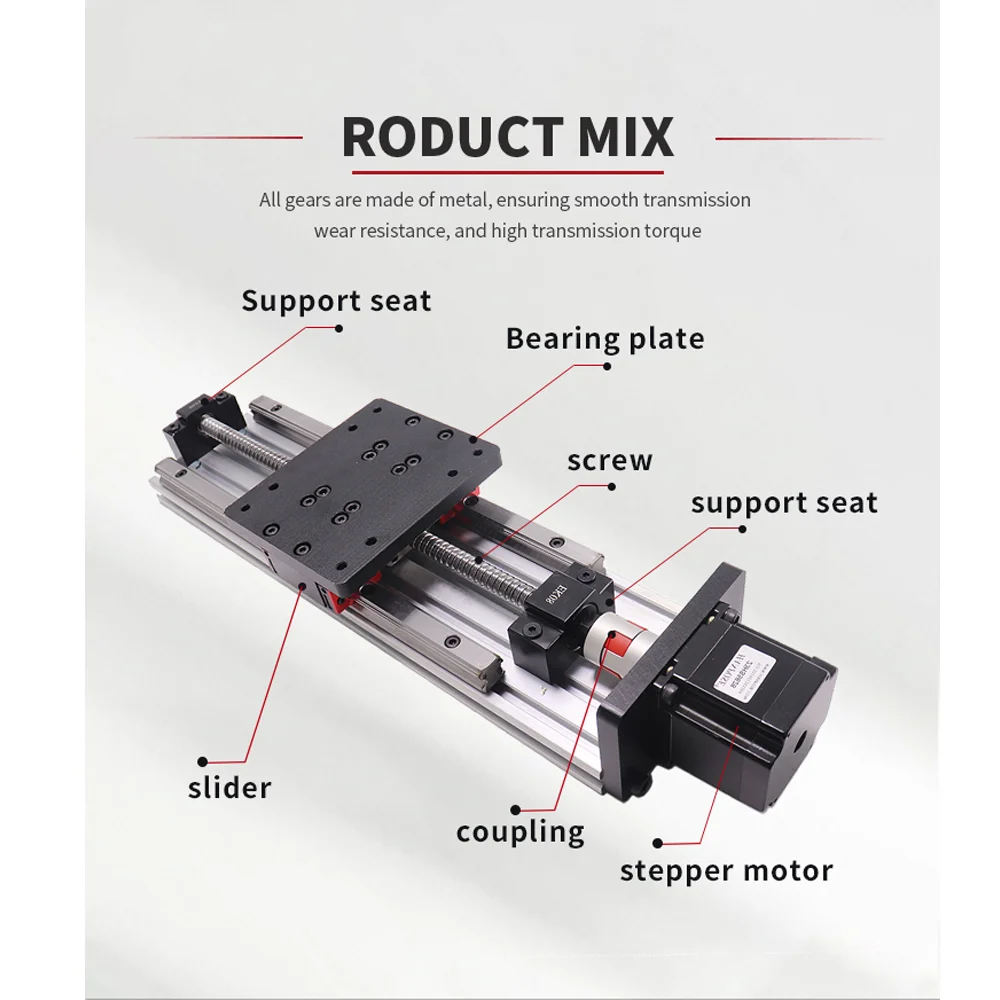 Imagem -04 - Ball Screw Sfu1204 com Guias Lineares Stepper Motor para Impressora 3d Hgh15 Hiwin Mesmo Tamanho com 2.8a Hpv6 Nema23