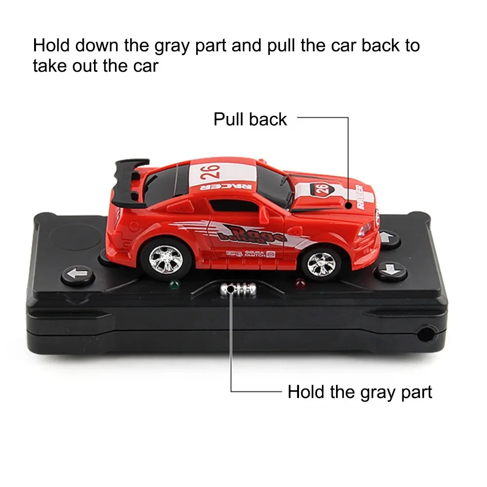 Mini samochód RC - wzór puszki Coca-Coli z przeszkodami drogowymi, zabawka symulująca wyścigi na dużą prędkość dla dzieci, idealny prezent