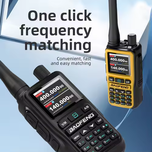 Baofeng UV-5R Mini 5W Walkie Talkie (2 Pack) | Bluetooth APP, NOAA Weather, 999 Ch | USB-C Charging for Outdoor/Hunting - Image 3