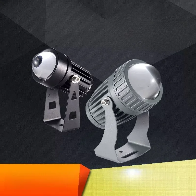 new Outdoor LED Spotlight Waterproof Wall Lamp Narrow Beam Angle RGBW LED Floodlight 10W 110-240V Long Distance Wall Washer Lamp
