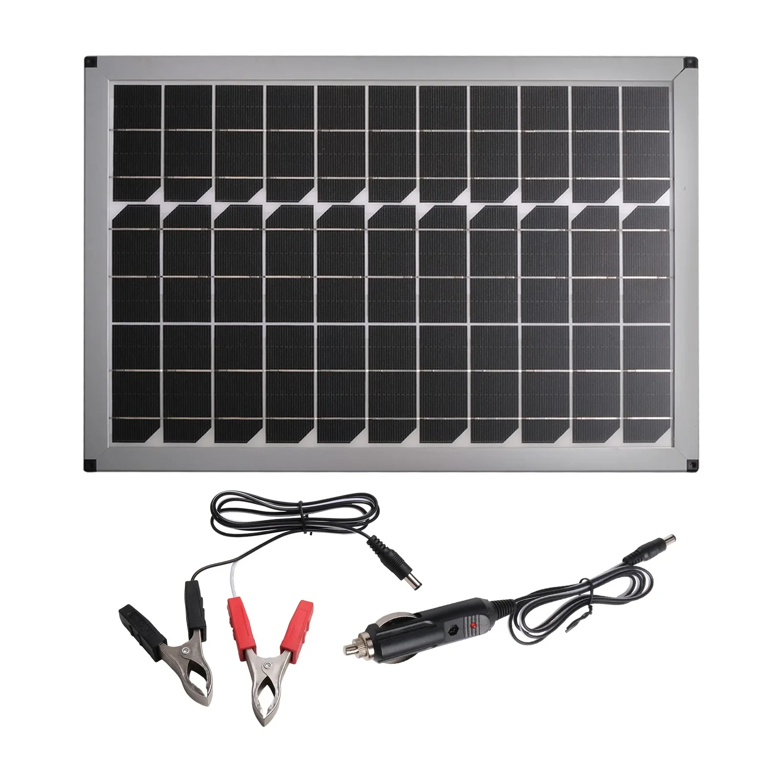 

1Set Outdoor Solar Power Generation Panel Monocrystalline Silicon DCbattery Clamp 200W Monocrystalline Silicon Solar Panel