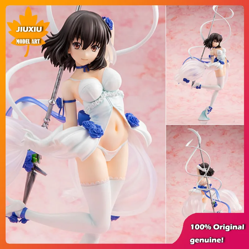 chara-ani:STRIKE THE BLOOD Himeragi Yukina Wedding dress 24cm PVC Action Figure Anime Figure Model Toys Collection Doll Gift