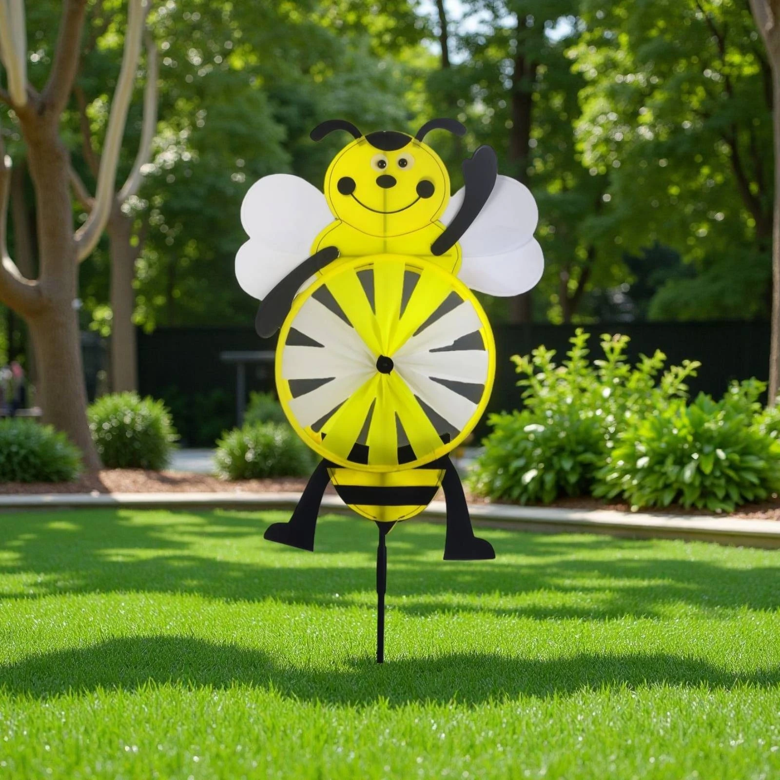 Dimensional Wind Rotator Bright Hues Creature Pinwheel Dimensional Garden Stake Gaze-Catching Creature Pinwheel Easy