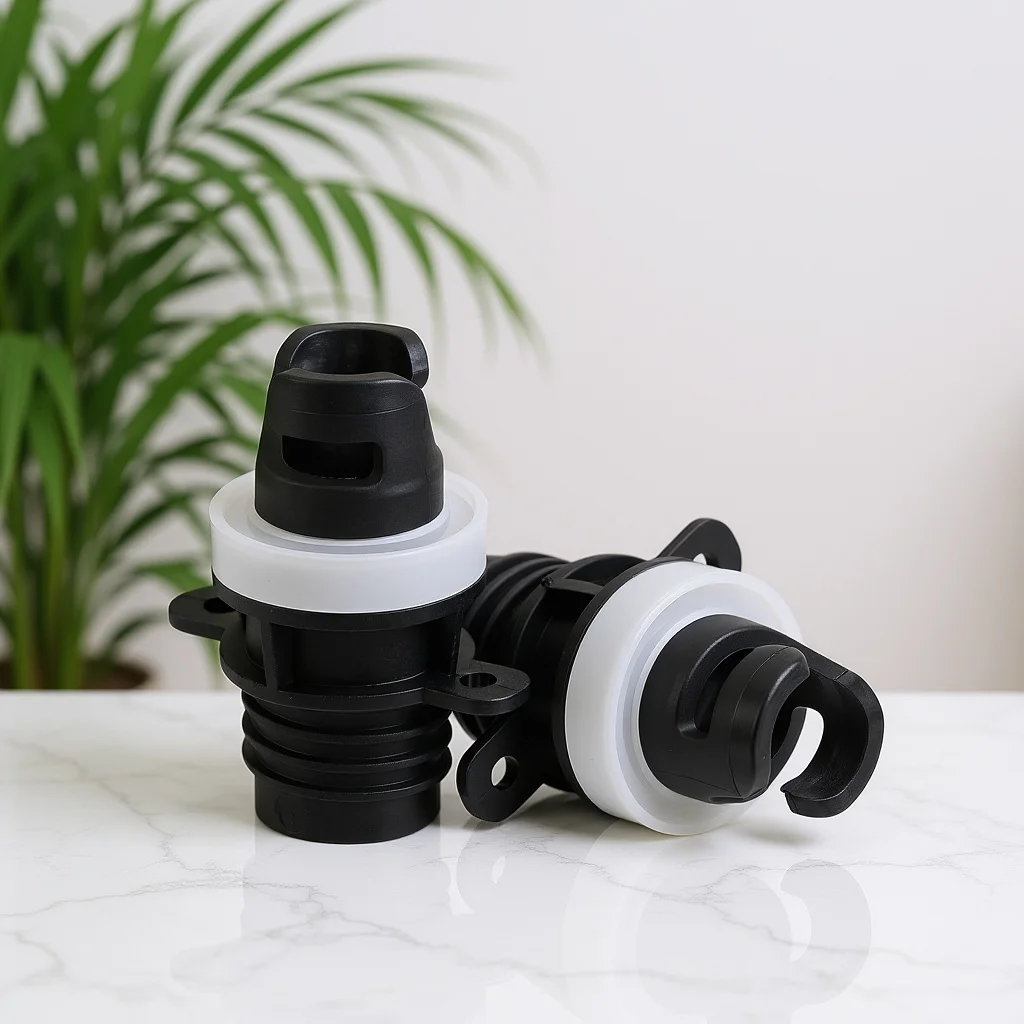 

2Pcs Air Valve Adaptor Inflatable Boat Pump Adapter Quick Connect Strong Sealing Wear Resistant Materials Air Inflation Valve