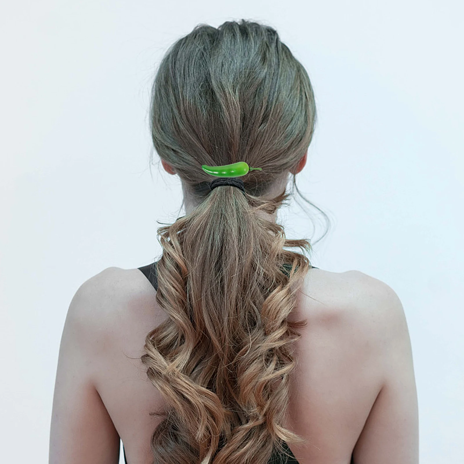 

4pcs Vegetable Chili Hairpins Cute Food-themed Clips Girls Alligator Barrettes Durable Plastic Resin Versatile Outfits