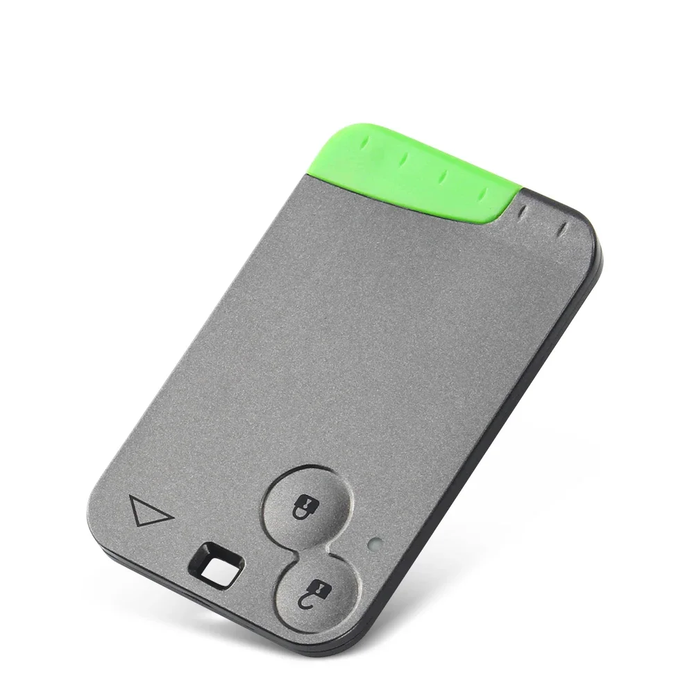 KEYYOU 10Pcs 2 Button Remote Card Smart Car Key Shell For Renault Laguna Espace Keyless Entry Replacement Key Case