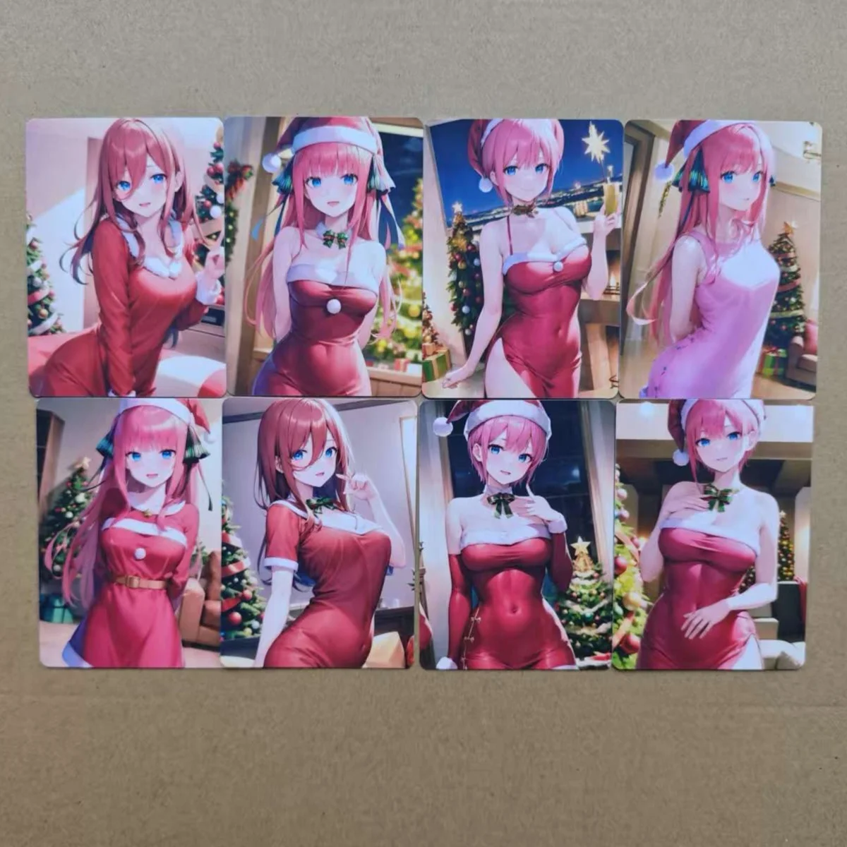 8PCS Sexy Cards The Quintessential Quintuplets Adult NSFW Cards Double Sided Mosaic-free Animation Collection Card 18+