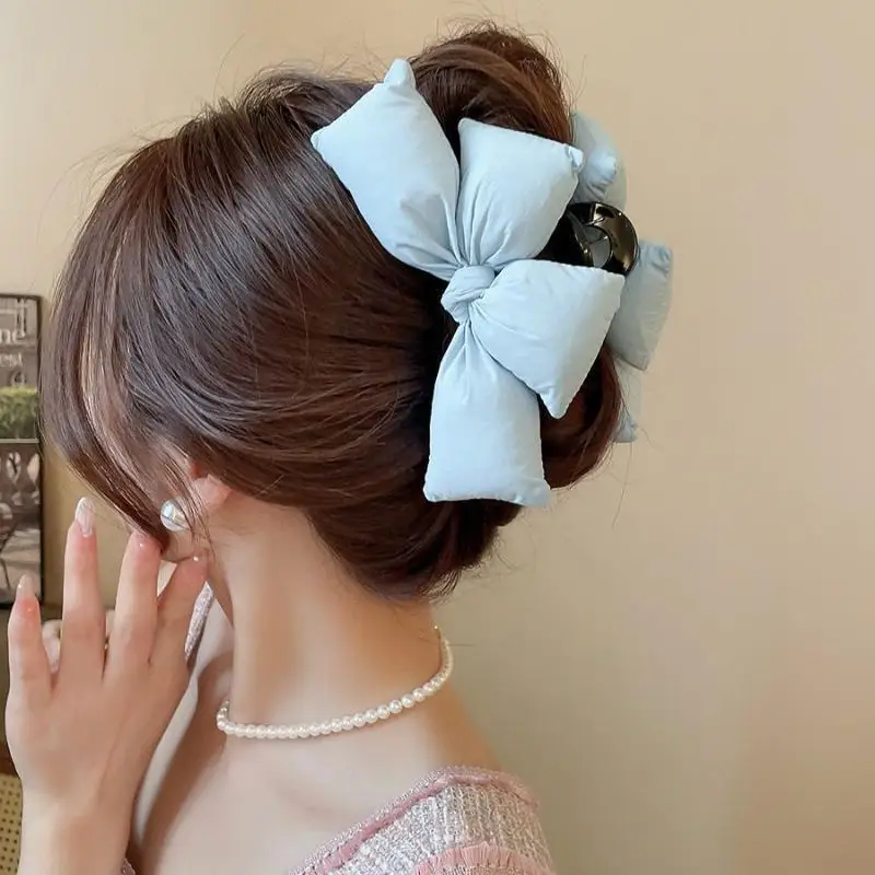 Dreidimensionale Schleifen-Prinzessinnen-Haarspange für Damen – Elegante Haarspange für den Hinterkopf, Haarklammer, Haifischclip – Detail 15