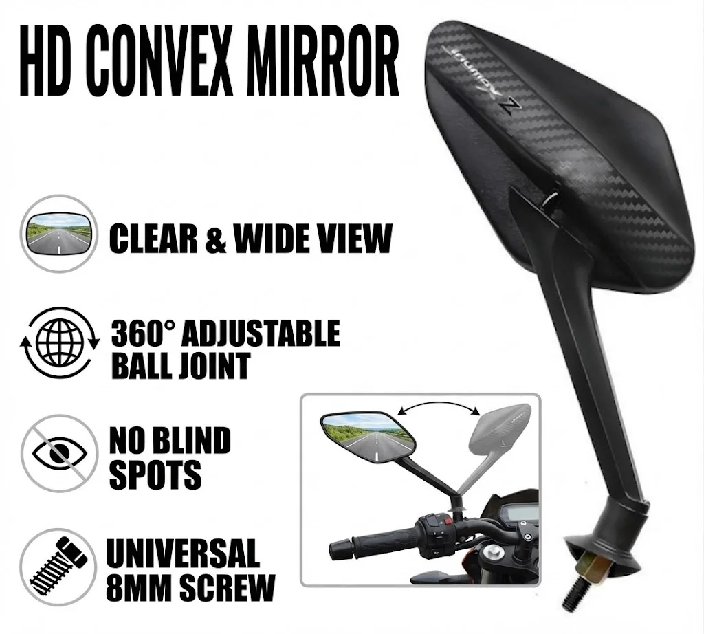 1 Pair Modifyed 360° Foldable Motorcycle Side Rearview Mirrors For SYM JOYMAX Z 300 Z300 JOYMAXZ300 2018 2019 2020 2021 2022