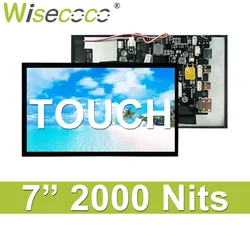 Sonnenlicht lesbarer Bildschirm 7 Zoll x Nits Luminanz Touch Display breite Temperatur anzeige Outdoor Automotive LCD