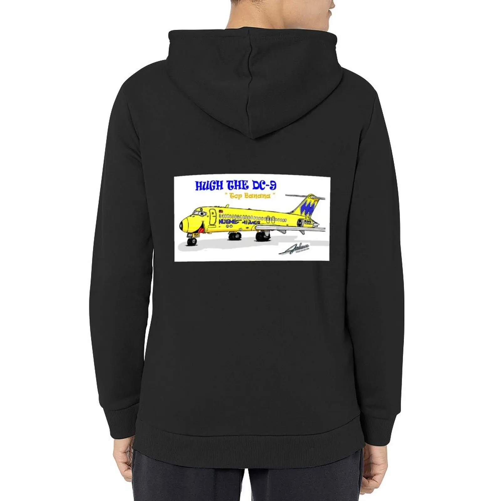 

Hughes Airwest DC-9 Hoodie graphic t shirts men hooded shirt men's clothes anime clothes hoodie for men