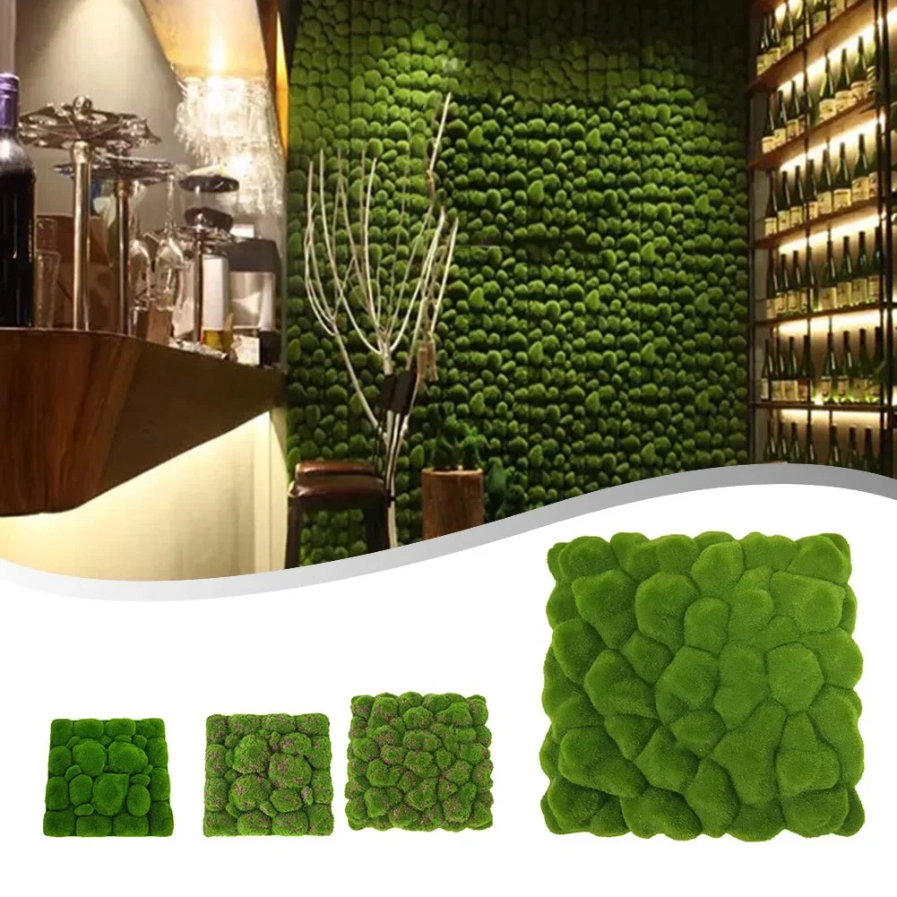 

Artificial Plants Turf Moss Carpet Wall Turf Fake Green Grass Moss Stone Mat Decoration For Home Floor Wedding Garden Landscape