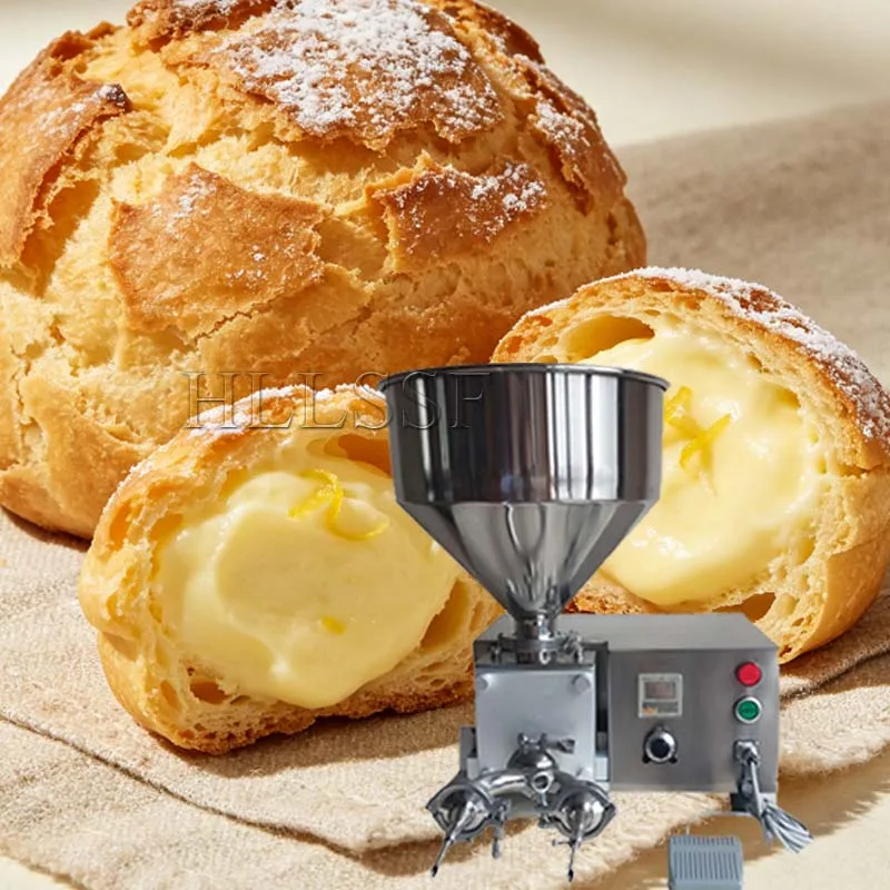 Automatic Cream quantitative injection machine Chocolate Cream Puff Filling Machine Cake Cream bread Injecting Maker