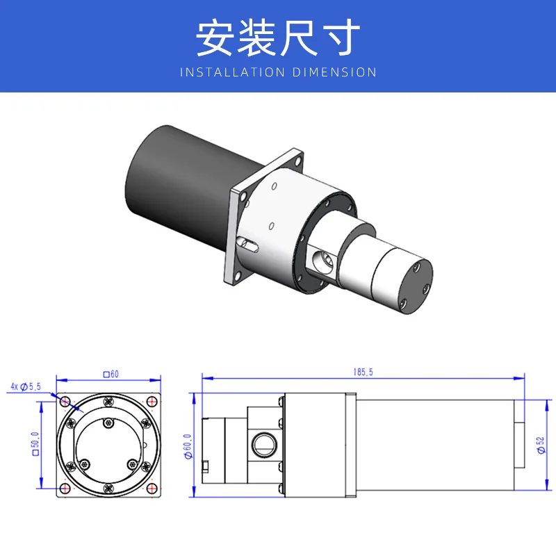 Gear pump Small circulation metering pump Filling machine Beverage stainless steel micro pump head Milk tea machine