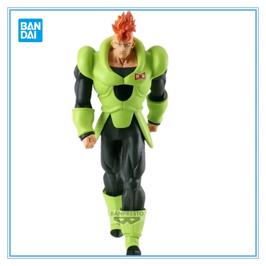 Bandai Originele Banpresto Anime Dragon Ball Z SOLID EDGE Werkt Android 16 PVC Action Figure Collectable Model Speelgoed Geschenken