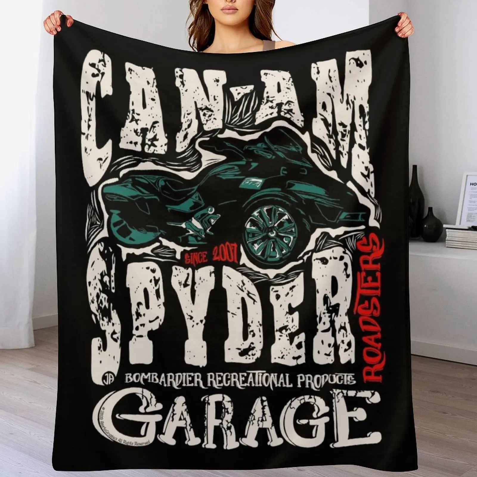 Can-Am Spyder Retro Throw Blanket