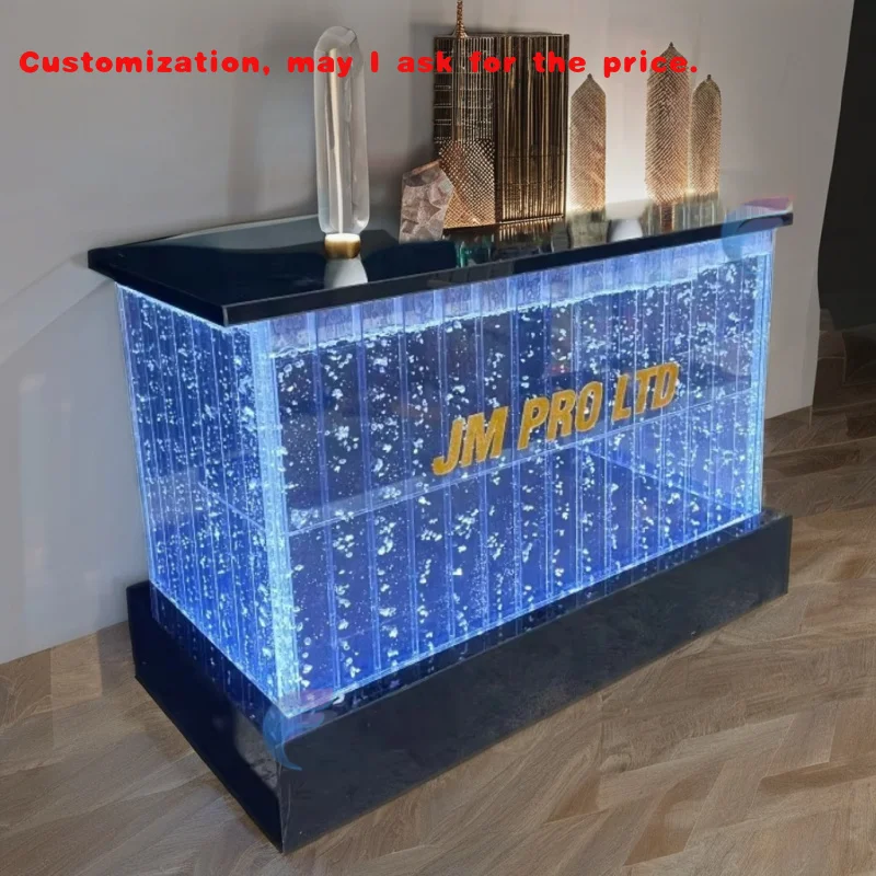 custom.Acrylic Panel Stainless Steel Bubble Coffee Table KTV & bar Decoration
