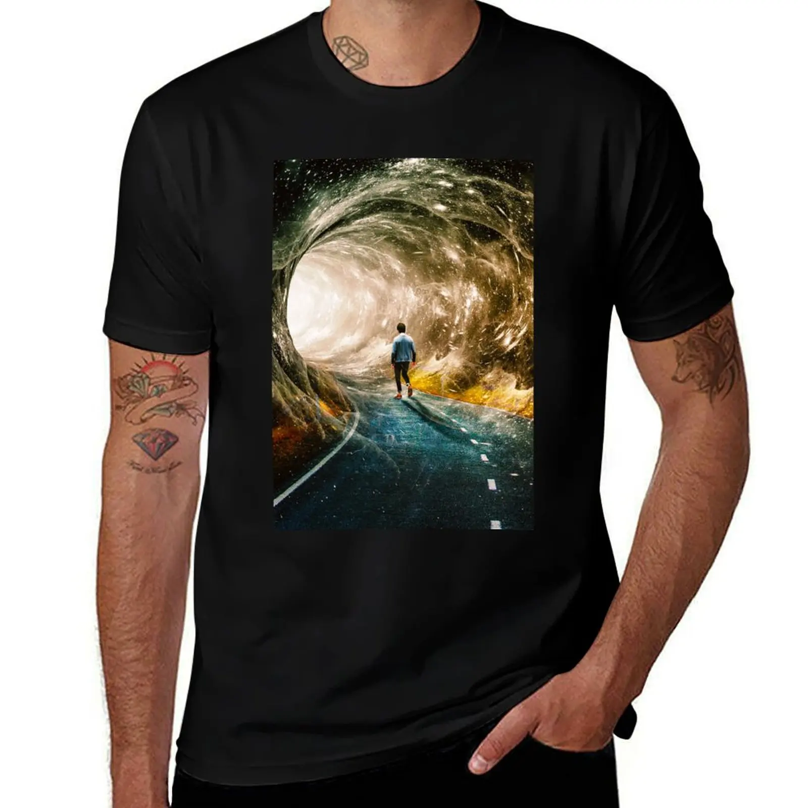 

Into The Night T-Shirt t shirts for man cotton funny man t shirts for men casual t shirt man plain T-Shirt