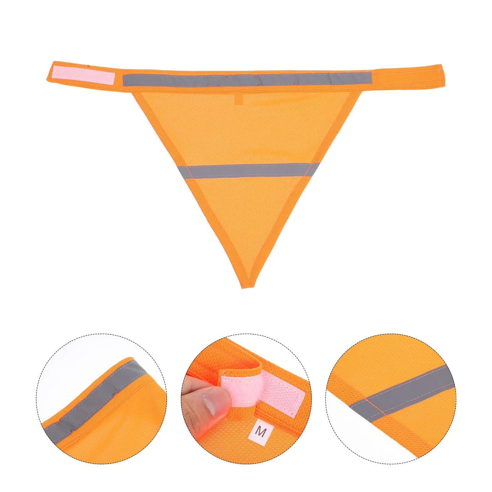 

2Pcs Reflective Pet Bandana Lightweight Triangle Scarf for Night Walking High Visibility Bib 13-15Inch Neck