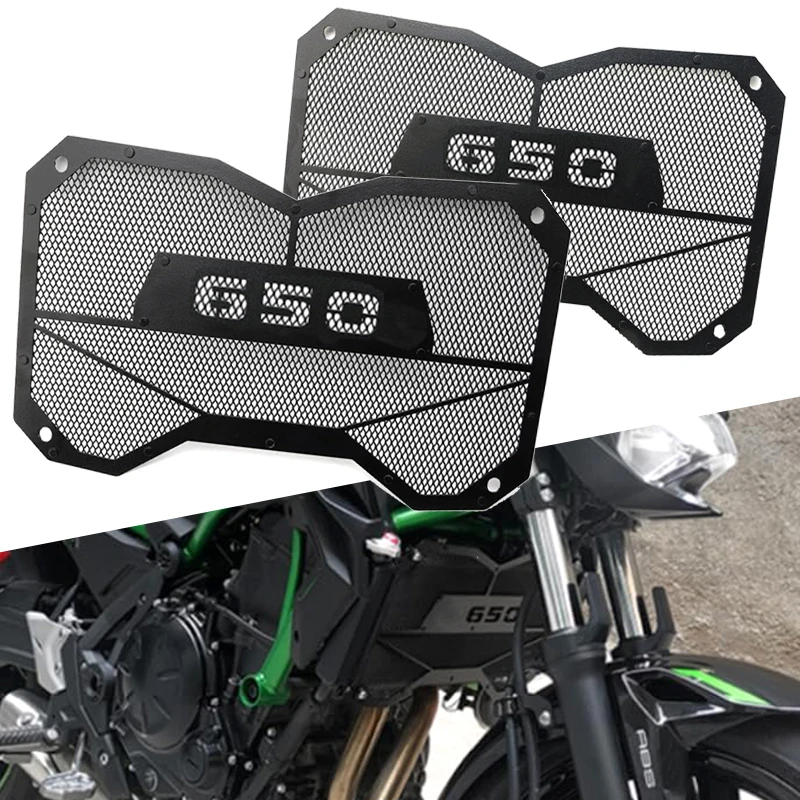 Couvercle de Protection de calandre de moto, refroidisseur d'eau, pour Kawasaki Ninja 650 Z650 Z650RS 2017-2024 2025 2026 Ninja650