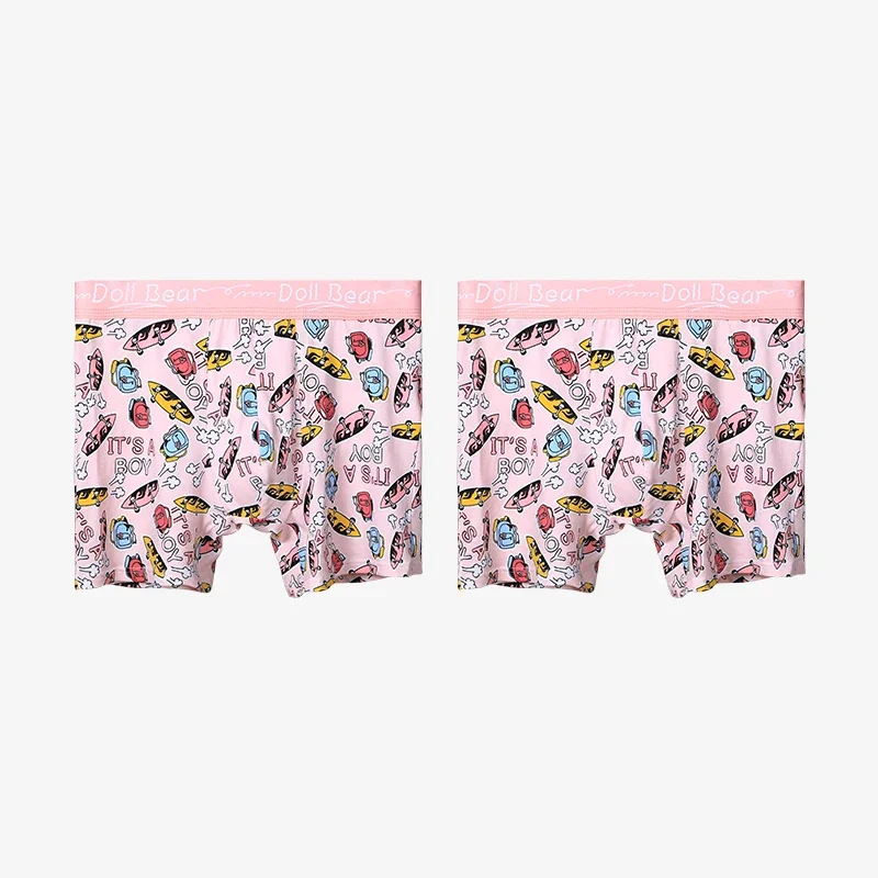 قطعتان من شورتات الملاكم الرجالية المصنوعة من القطن الخالص المضادة للبكتيريا. هم أنماط مطبوعة مخصصة ومريحة ومسامية ومميزة #2