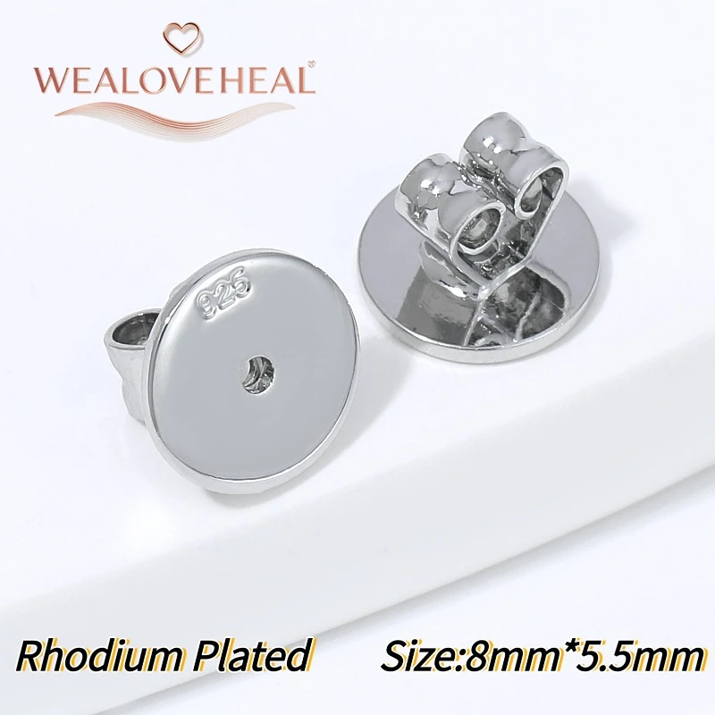 5/10 Stück 18K vergoldete Messing-Ohrringverschlüsse, große hohle Ohrringstopper, rutschfeste Ohrringkappen, Schmuckzubehör, DIY-Zubehör – Detail 23