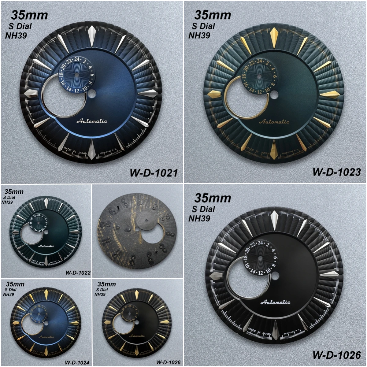 

35mm S Logo Cocktail Hollow-Out Dial Fit NH39 Movement High-Quality Watch Modification Accessories