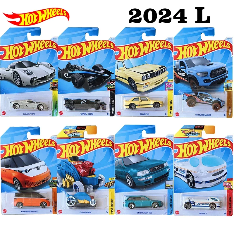 Original Hot Wheels Car 1/64 Diecast C4982 2024L Volkswagen ID Buzz Car-De-Asada Jaguar Vehicle Model Toys for Boy Birthday Gift