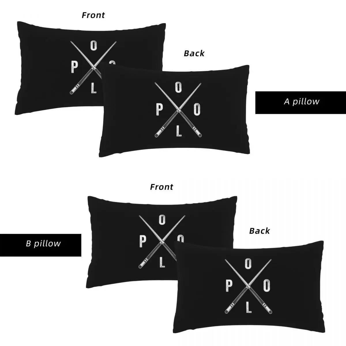 8 Ball Billiards Pool Eight-ball Rectangle Linen Pillowcase Cushion Cover Polyester Decorative Bed Home Comfort Throw Pillow