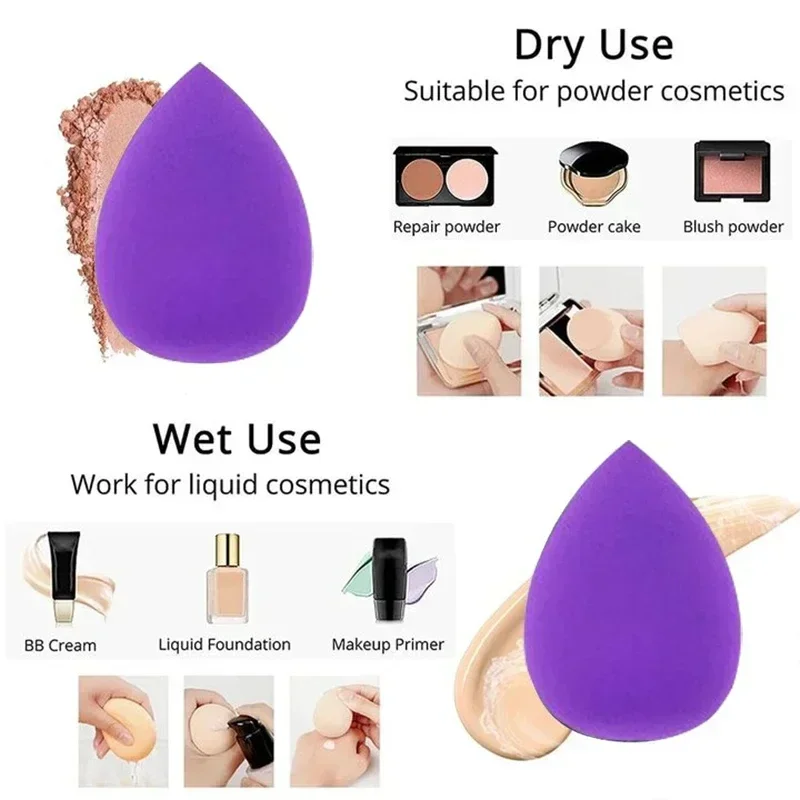 12 unidades de esponjas de maquiagem, formato triangular de veludo, para aplicar pó no rosto, mini esponjas para usar com os dedos, ferramentas para a