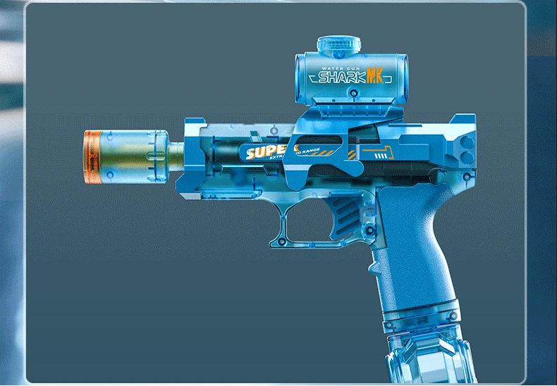 Simulierte Schuss- und Rückstoßfunktion Elektrische Wasserpistole Spielzeug für Kinder Automatische Sensorlichter Wasserpistole Sommer Outdoor Strand Kinderspielzeug – Detail 18