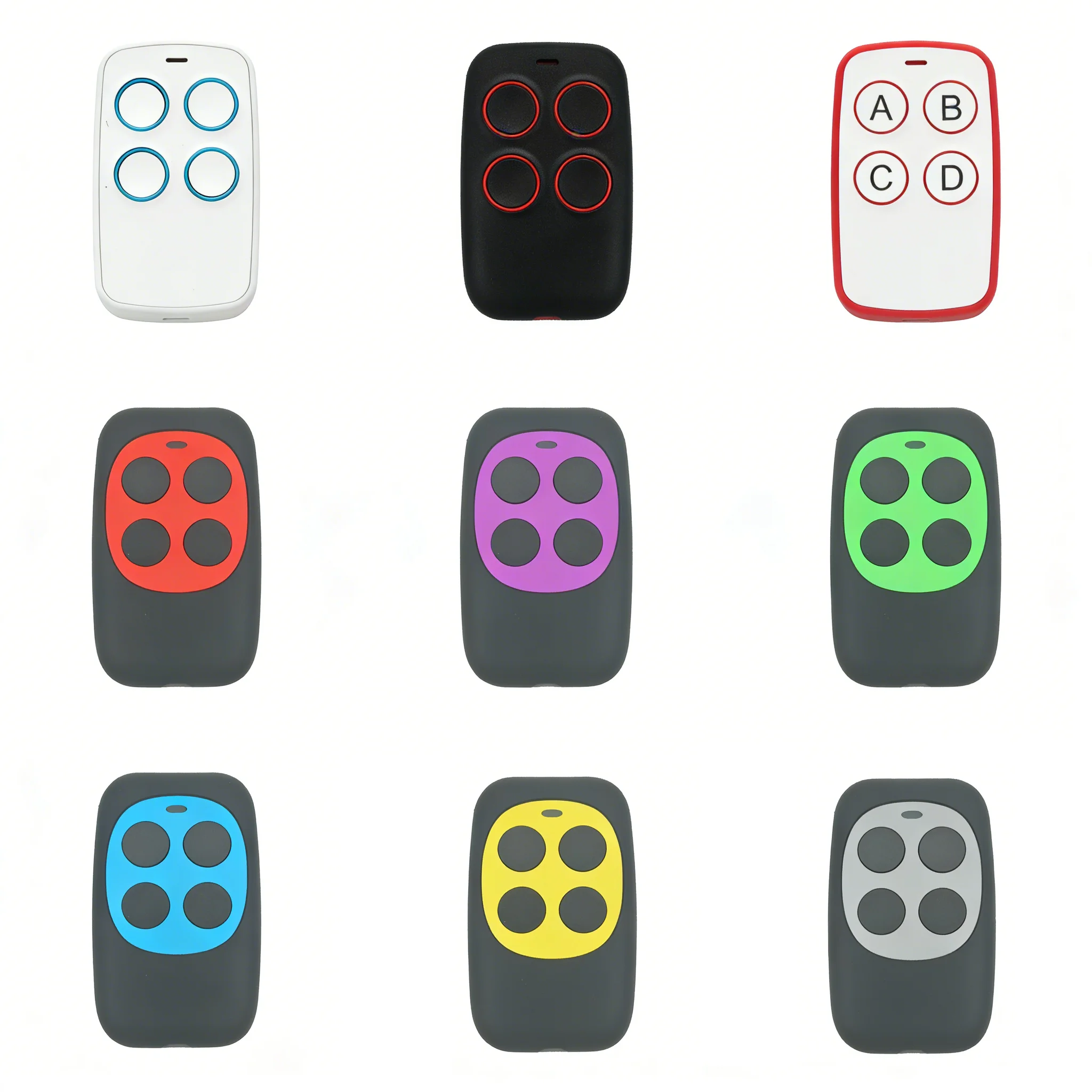 433MHz Auto Copy Remote Control Electric Garage Door Opener Remote Controller Duplicator Clone Cloning Code 4 Keys Transmitter