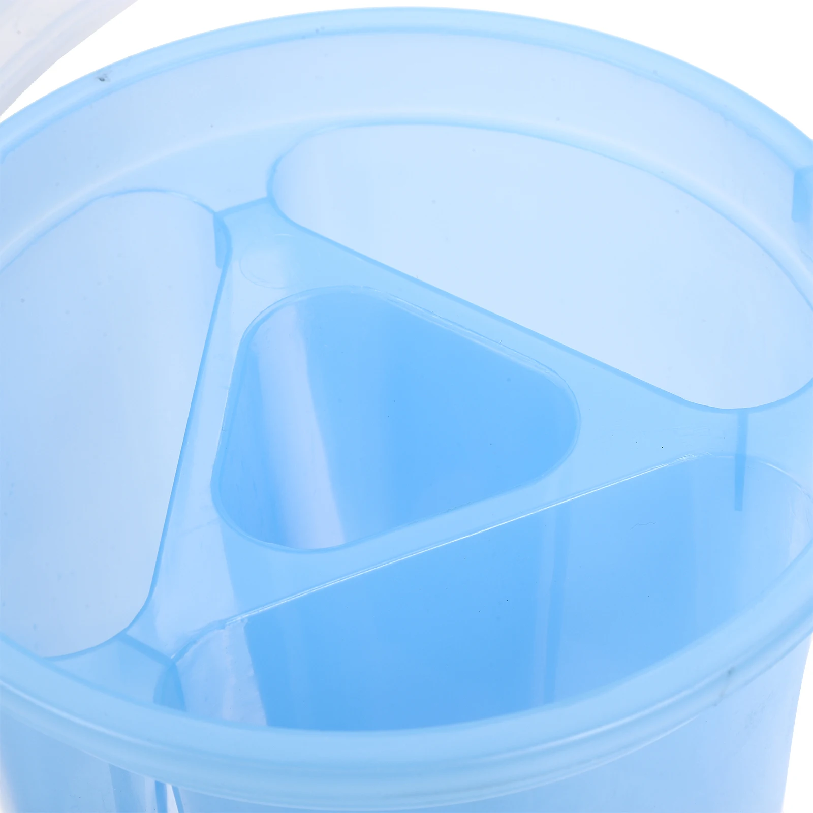 

2pcs Wash Supplies Reusable Brush Holder Round Blue Combo Portable Watercolor Palette Artist Tool Paint Bucket
