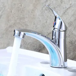 Bathroom Basin Faucet Single Cold Basin Faucet Zinc Alloy Chrome Plated Sink Faucet Sink Water Tap Bathroom Accessories