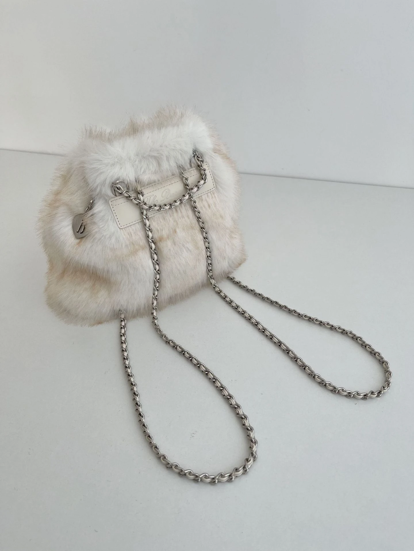

White Chain Aosphere Small Double oulder Bag PREON Briti Sle Casual Buet ape Soft Polyester Pure Color Bapa