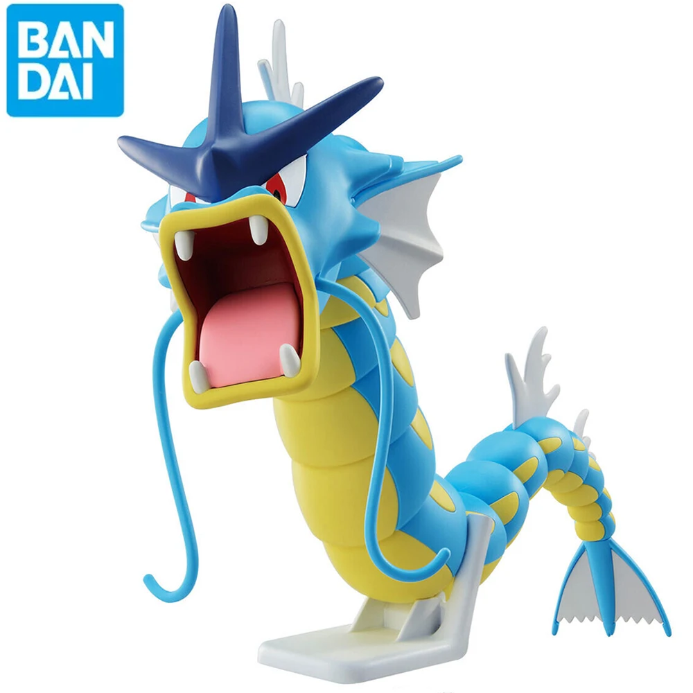 

Stocked Bandai Pokemon Plamo Gyarados Original Collectible Figures Assembly Model Toys Anime Game Birthday Gifts for Fans Kids