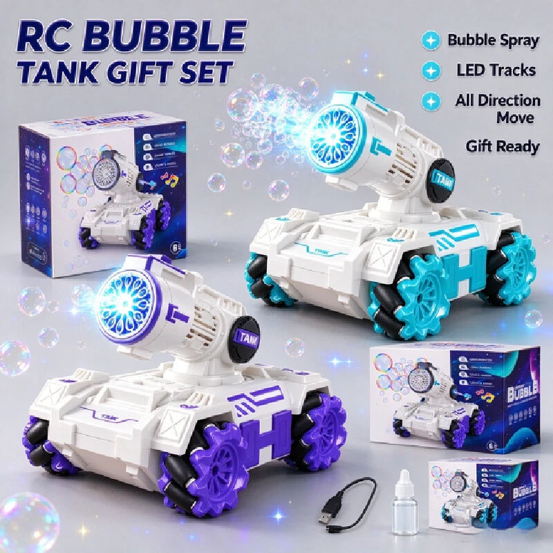 Generic Rc Tank Car Water Bullet Shooting Stunt Rotation 4wd Offroad Climbing Remote Control Vehicle For Adult Game