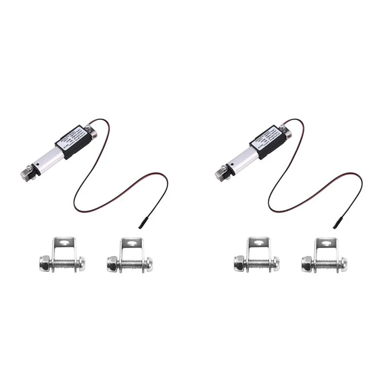 Y17A 2X Micro-Type Linear Actuator,1In Stroke,90N/20.3Lb,Speed 9.5Mm/S Electric Waterproofactuator Motor Linearactuator 12V