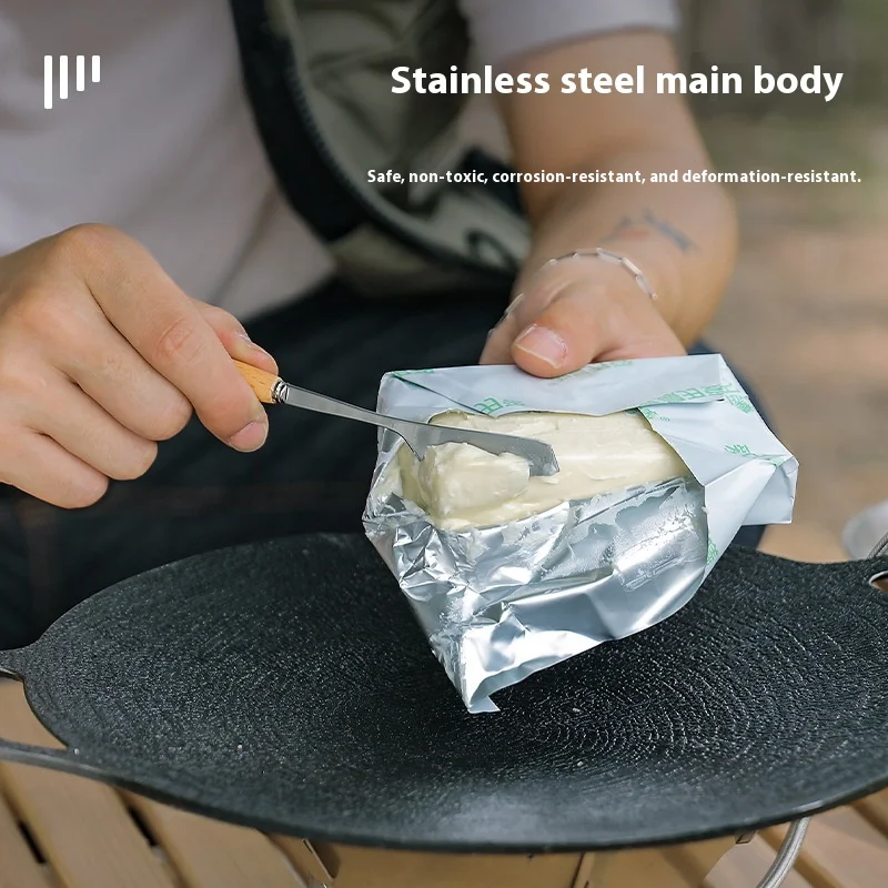 حقيبة تخزين أدوات المائدة للتخييم مع ملعقة من الفولاذ المقاوم للصدأ وعيدان تناول الطعام ومواد قماش مشمعة