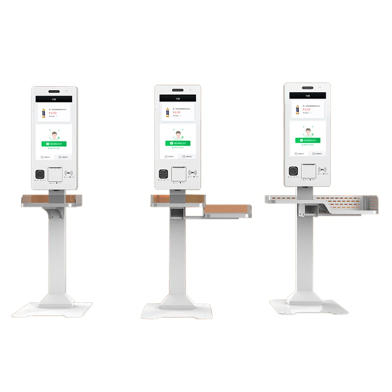 

2022 Hot Standing 32 Inch Self-Service Cash Register Terminal Ordering Kiosk with Printer Imprimante Thermique Yazar Kasa