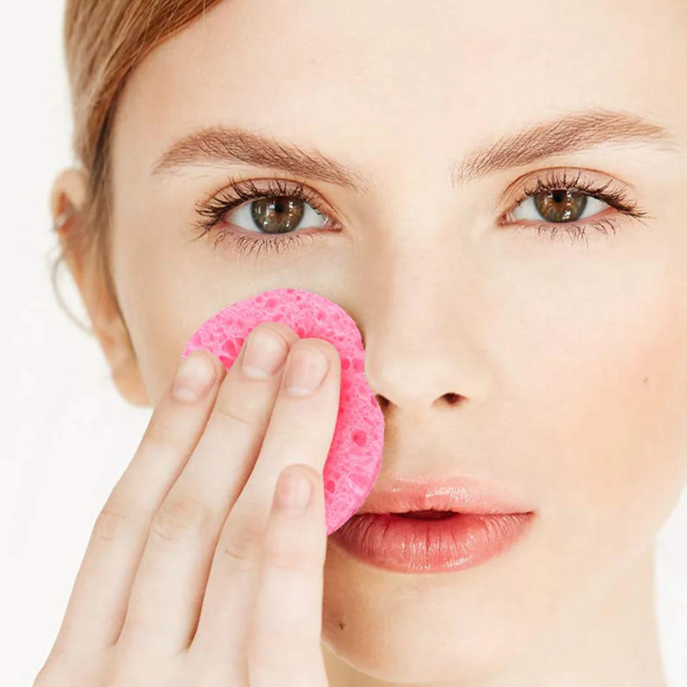 

20pcs Round Facial Sponges Cleansing Makeup Puff Pads Soft Multi Function Face Washing Exfoliating Scrubber Clean Pad