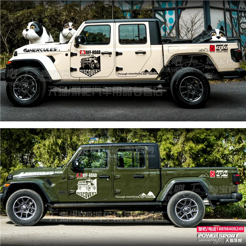 

Car Vinyl Sticker FOR JEEP Wrangler Gladiator body exterior modification customized fashion sports Decor Accessories