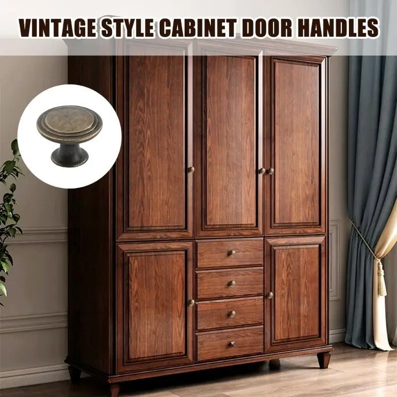 652F Elegant Floral Drawer Pull Single Hole Cupboard Handle Zinc Hardware Decorative Handle for Wardrobe Dresser Storage
