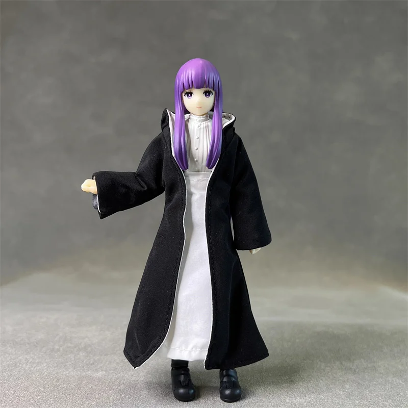 ในสต็อก SHF สีดําสีขาวตัดกัน Robe เสื้อกระโปรงยาว Fit 6 นิ้ว Action Figure ของเล่นไม่มีรุ่นสําหรับแฟนๆ DIY ของขวัญ